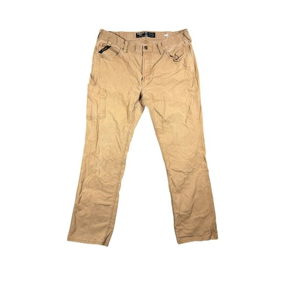 Ariat Men's Rebar M4 Relaxed Straight Field Khaki Made Tough Size 36/32 - Picture 1 of 8